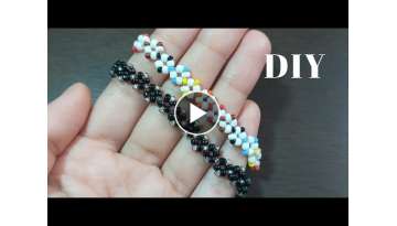 Seed bead jewelry making tutorials for beginners/Pondo stitch beading tutorial